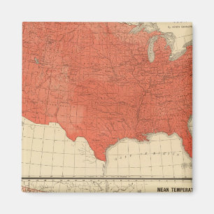 Íman Temperatura média