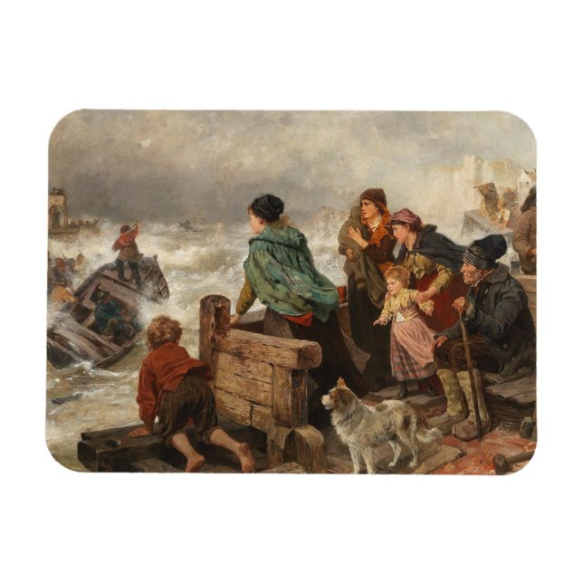 Íman Tempestade na costa (por Rudolf Jordan) (Horizontal)