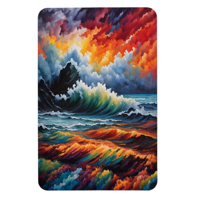 Íman Tempestade no Oceano de Fiery - Arte de Capa (Vertical)