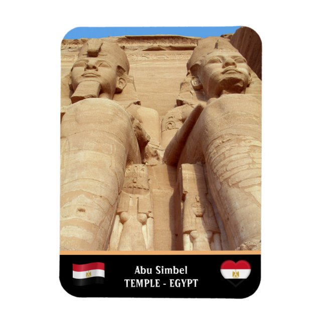Íman Temple Abu Simbel & Pharaoh estátuas /Antigo Egito (Vertical)