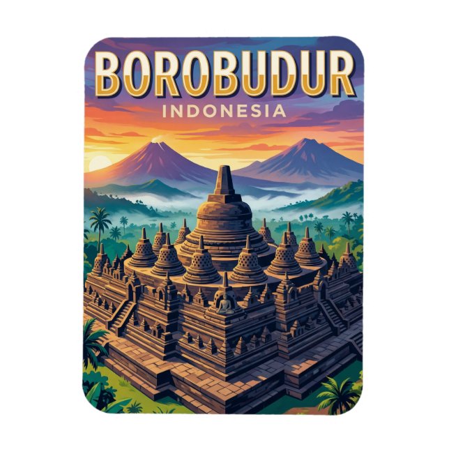 Íman Templo de Borobudur Indonésia (Vertical)