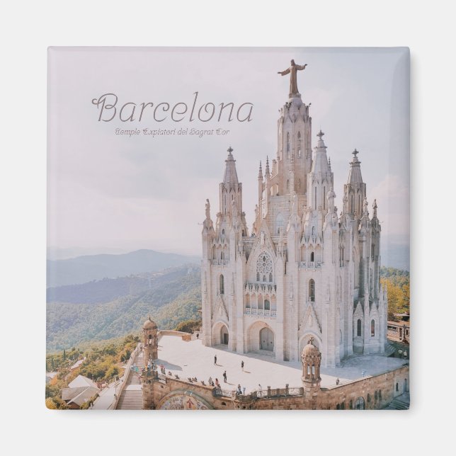Íman Templo de Espanha de Barcelona Expiatori del Sagra (Frente)