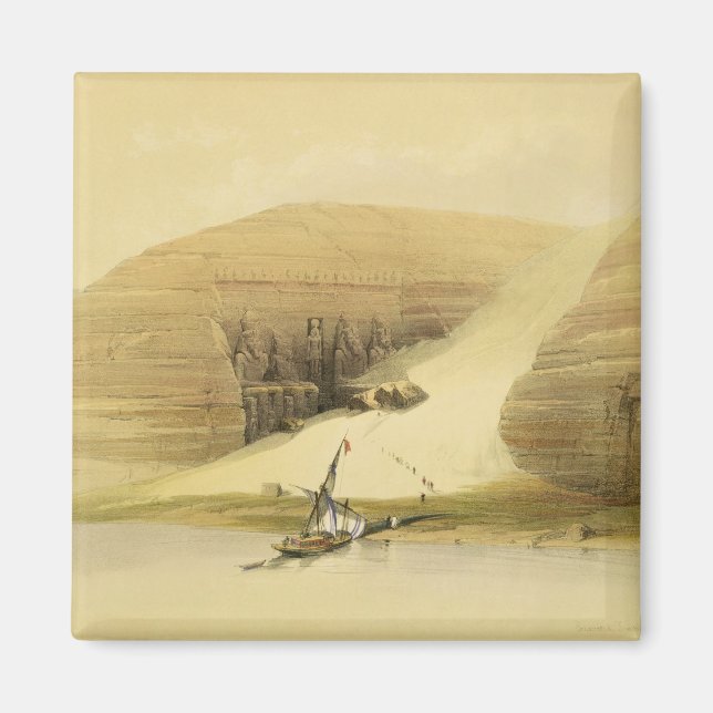 Íman Templo Escavado de Abu Simbel, de "Egito e Nu (Frente)