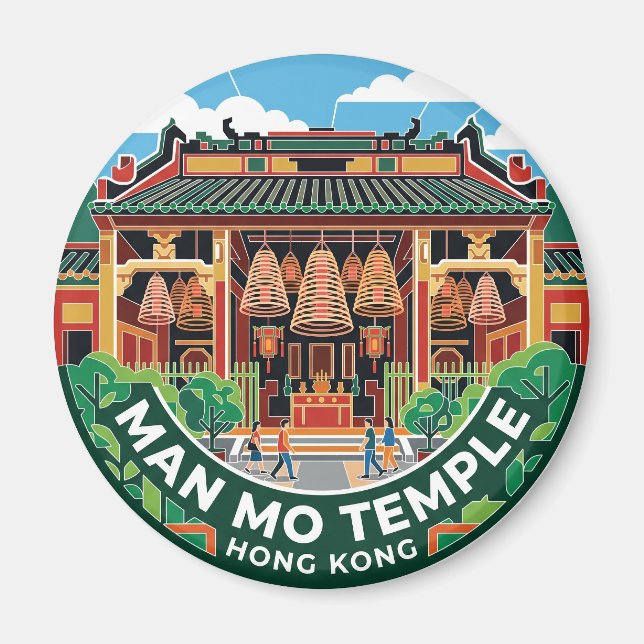 Íman Templo Man Mo Hong Kong (Frente)