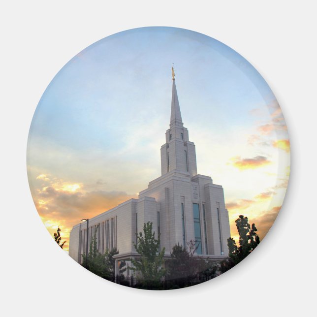 Íman templo mórmon Oquirrh Mountain Utah LDS (Frente)