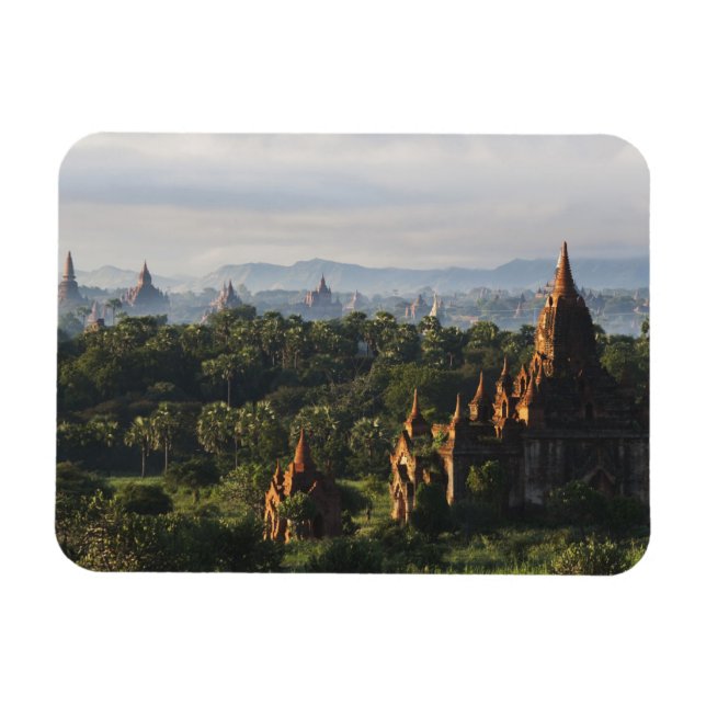 Íman Templos ao nascer do sol, Bagan, Myanmar (Horizontal)