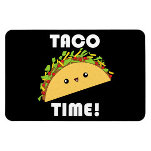 Íman Tempo bonito do Taco do kawaii! Ímã