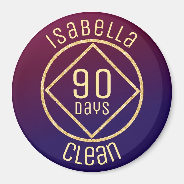 Íman Tempo de limpeza anônimo dos narcóticos NA persona (Frente)