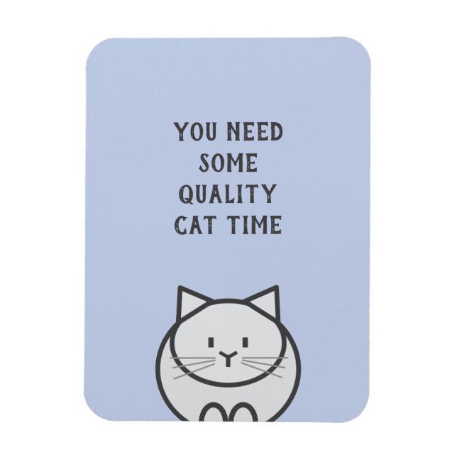 Íman Tempo de Qualidade com Gatos (Vertical)