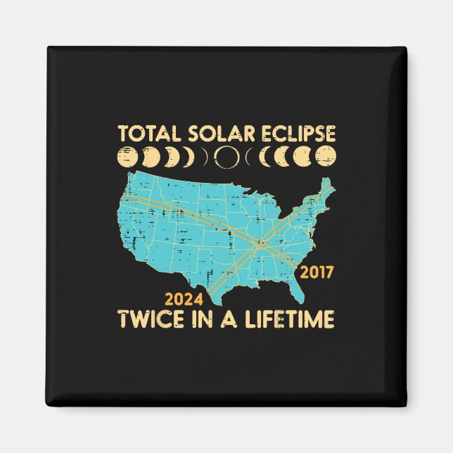 Íman Tempo de Vida Total do Eclipse Solar Duas Vezes 20 (Frente)