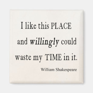 Íman Tempo disposta Waste estas citações de Shakespea