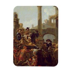 Íman Tempo do carnaval em Roma, 1653 (óleo em canvas)