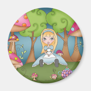 Íman Tempo do chá com Alice - ímã