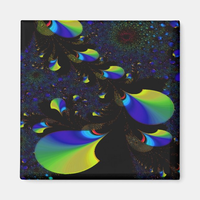 Íman "Tempo E Espaço Número Um" ~ Abstrato Art Impressã (Frente)
