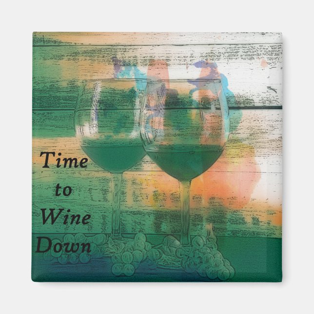 Íman Tempo para Abaixar o Vinho (Frente)