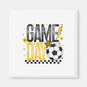 Íman Temporada de Futebol Americano Retro Dia de Jogo P