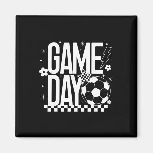 Íman Temporada de Futebol de Dia de Jogo Mamãe Retro Xa