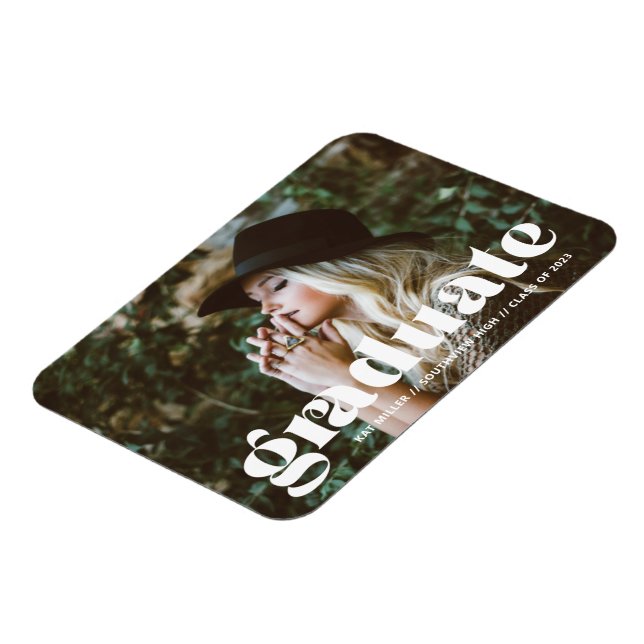 Íman Tendy Bubble Graduation Flexible Photo Magnet (Left Side)