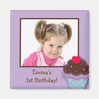 Íman Tendy Cupcake Favor de Festa de aniversário