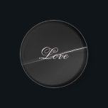 Íman Tendy Dark Cinza Wave Love Calliografia<br><div class="desc">Você pode mudar facilmente as fontes e as cores. Você também pode adicionar seu logotipo e a imagem de fundo conforme desejar.</div>