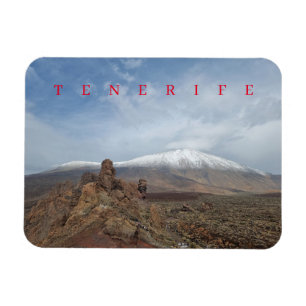Íman Tenerife Monte Teide com imã de geladeira de vista
