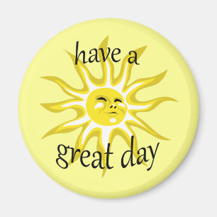 Íman Tenha um Excelente dia de luz do sol
