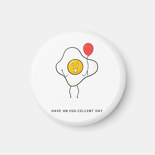 Íman Tenha um presente de aniversário Egg-cellente (Frente)