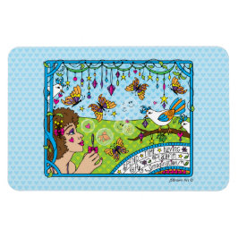 Íman Tenha Uma Imaginação Divertida_Ímã Flexível 15x10c