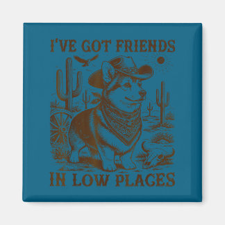 Íman Tenho amigos em lugares baixos corgi pai