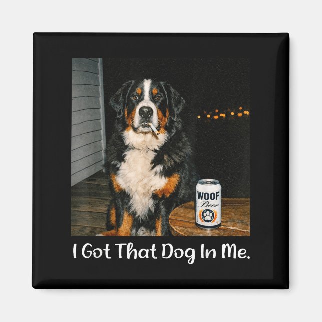 Íman Tenho esse cachorro na meme engraçada da camiseta  (Frente)