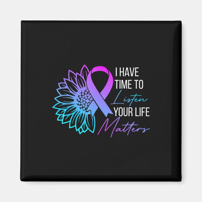 Íman Tenho Tempo Para Ouvir O Suicídio Mental Da Saúde  (Frente)