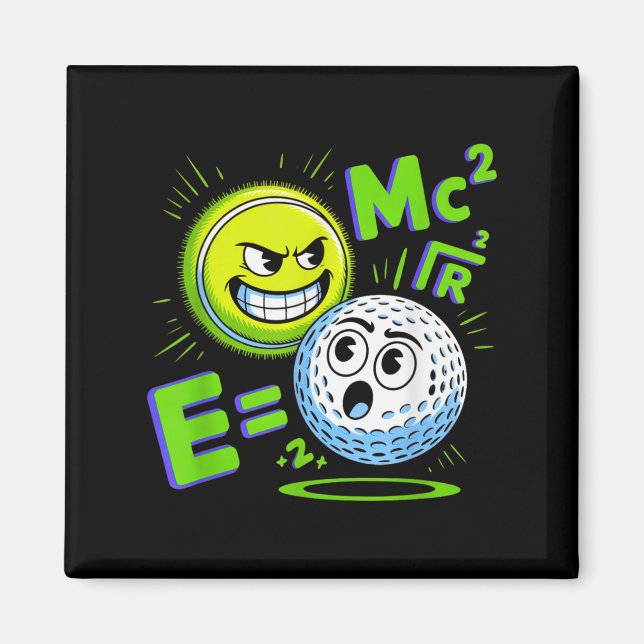Íman Tênis Ball E Golf Ball Duo Math (Frente)