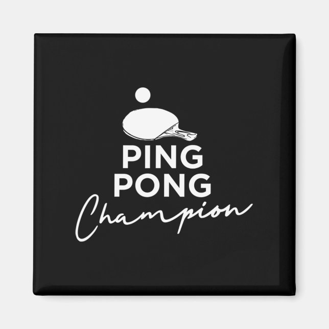 Íman Tênis de Mesa de campeão de pinos (Frente)