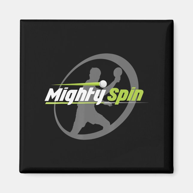 Íman Tênis de Mesa de Pinos do Ping do MightySpin (Frente)