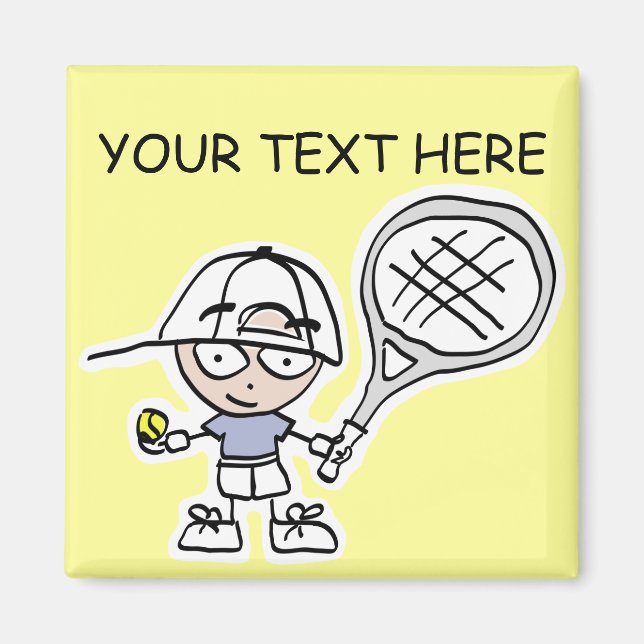 Íman Tênis Magnet com desenho animado de criança (Frente)