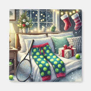 Íman Tênis Natal Pensado com Ball and Racket