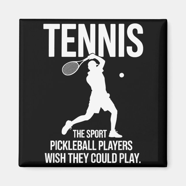 Íman Tênis o esporte que os jogadores de pickleball des (Frente)