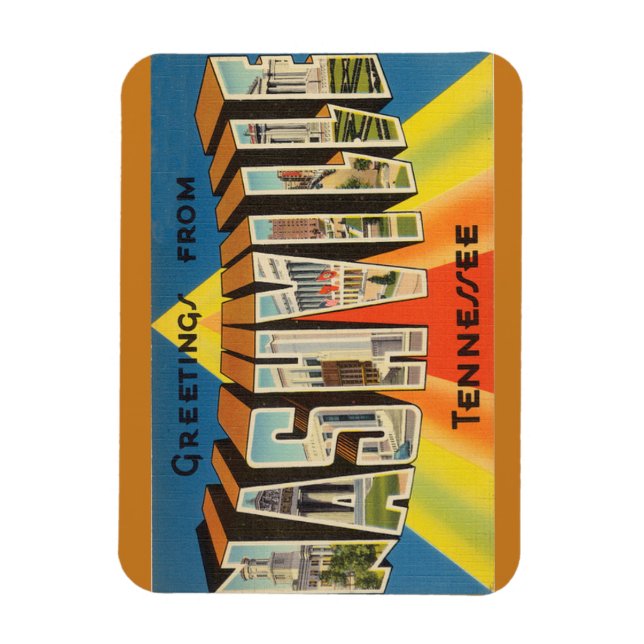Íman Tennessee, Nashville Magnet (Vertical)