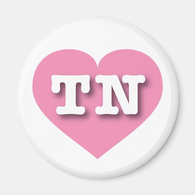 Íman Tennessee Pink Heart - Adoro TN (Frente)
