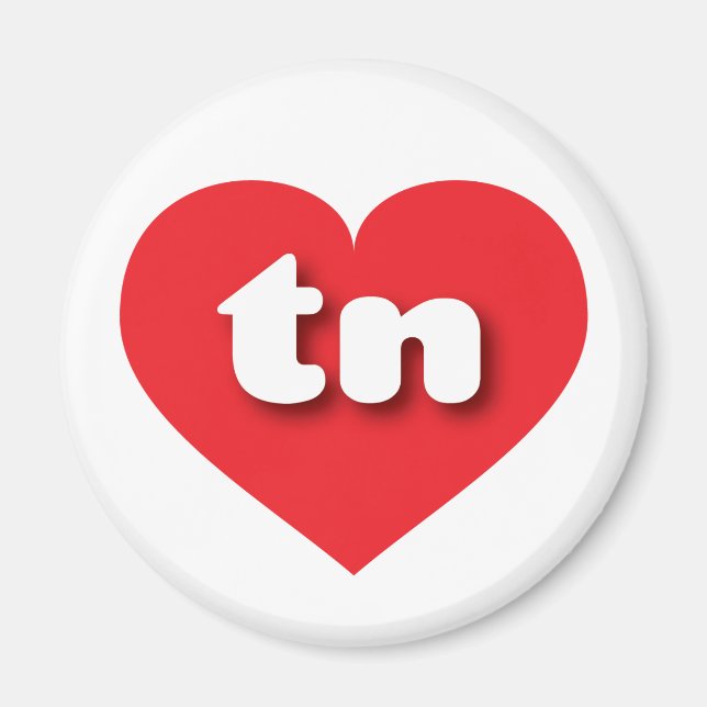 Íman Tennessee Red Heart - Eu amo tn (Frente)