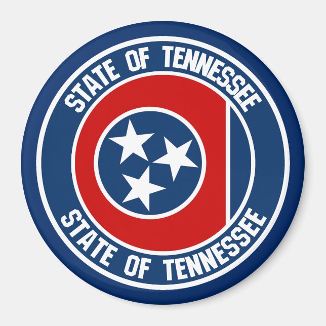 Íman Tennessee Round Emblem (Frente)