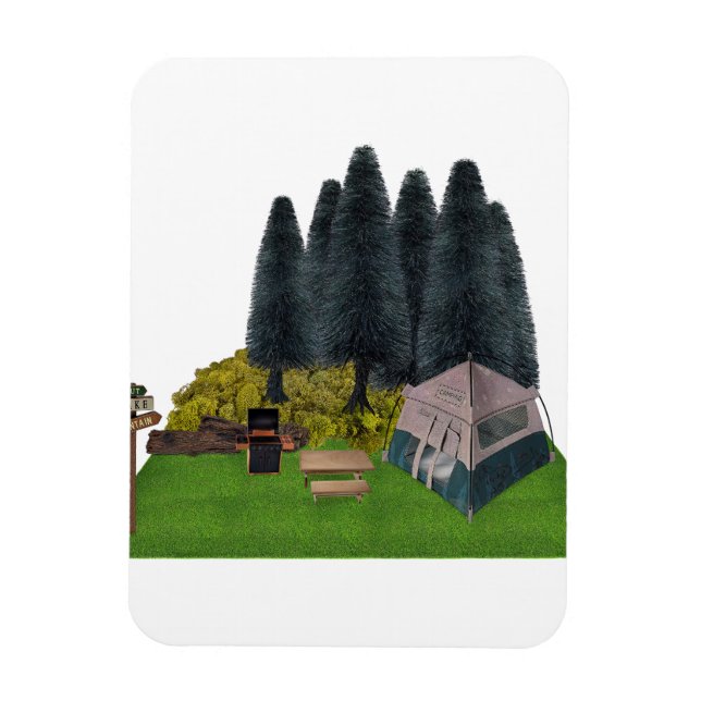Íman Tent Camping in the Forest (Vertical)