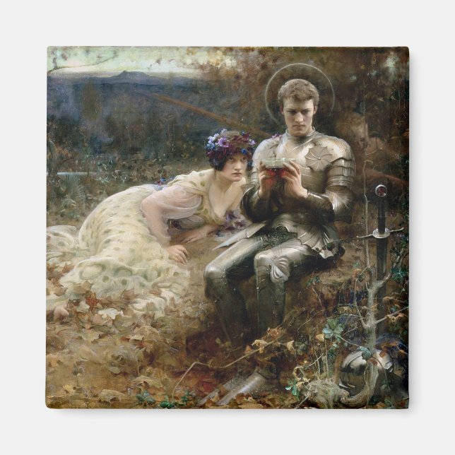 Íman Tentação de Sir Percival (Cavaleiro Medieval) (Frente)