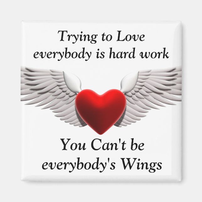 Íman Tentando amar_ Magnet (Frente)