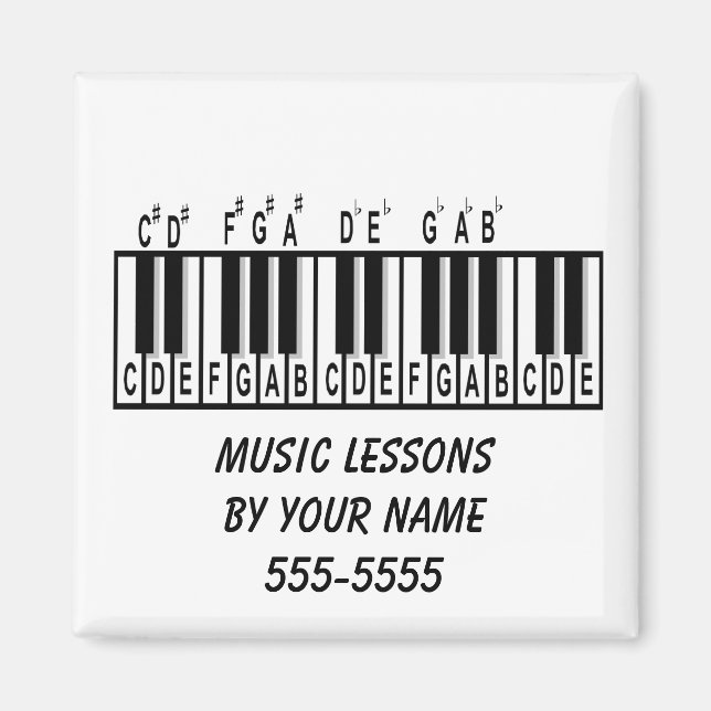 Íman Teoria do Piano (Frente)