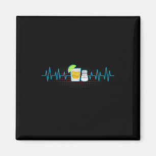 Íman Tequila Limão Salt Heartbeat Cinco de Mayo Fi Engr