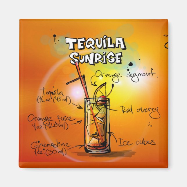 Íman Tequila Sunrise Bar (Frente)
