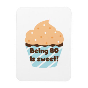 Íman Ter 80 é t-shirts e presentes de aniversário doces