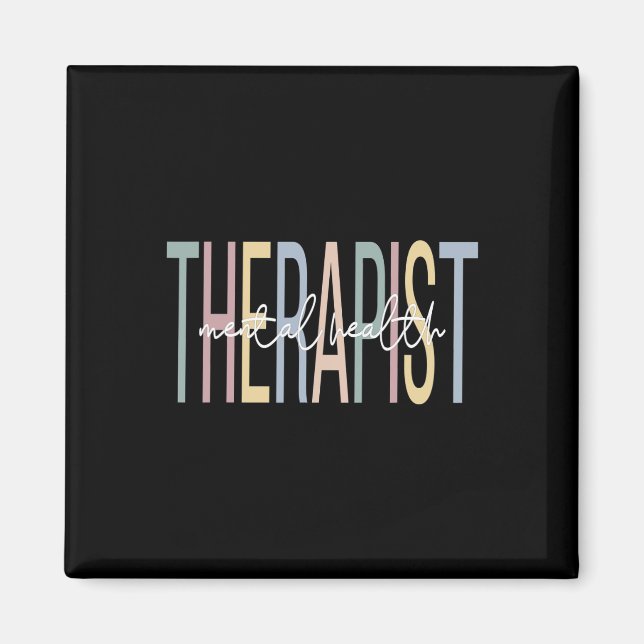Íman Terapeuta de Saúde Boho Terapia de Saúde Mental  (Frente)