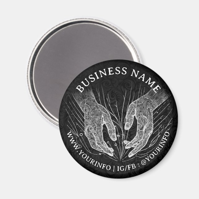 Íman Terapêutica de Massagem Terapia Mãos Energia Spa B (Front/Back)